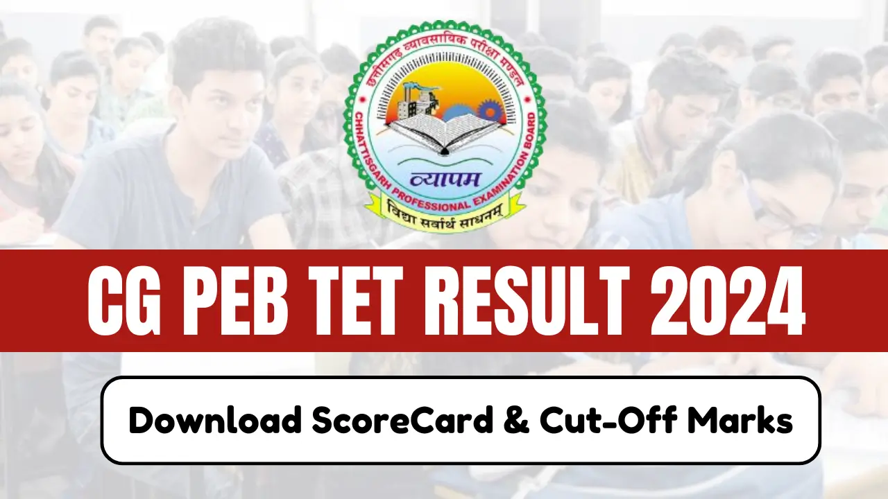 CG PEB TET Result 2024