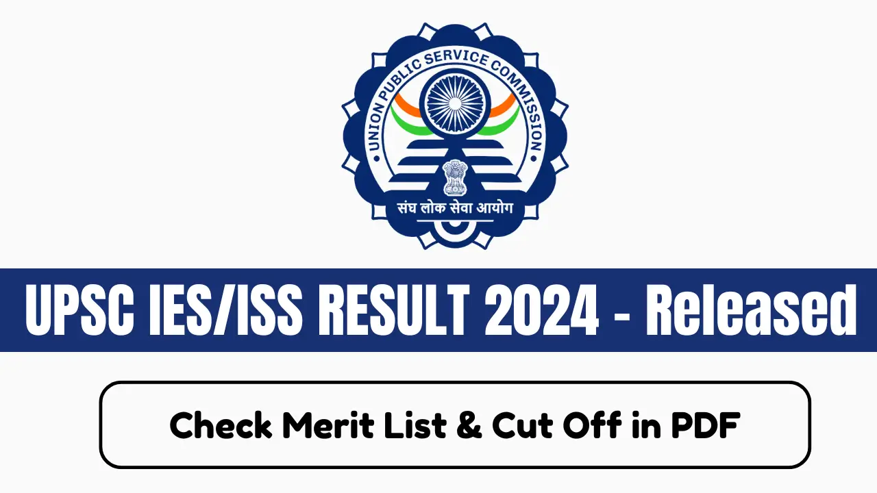 UPSC IES ISS Result 2024