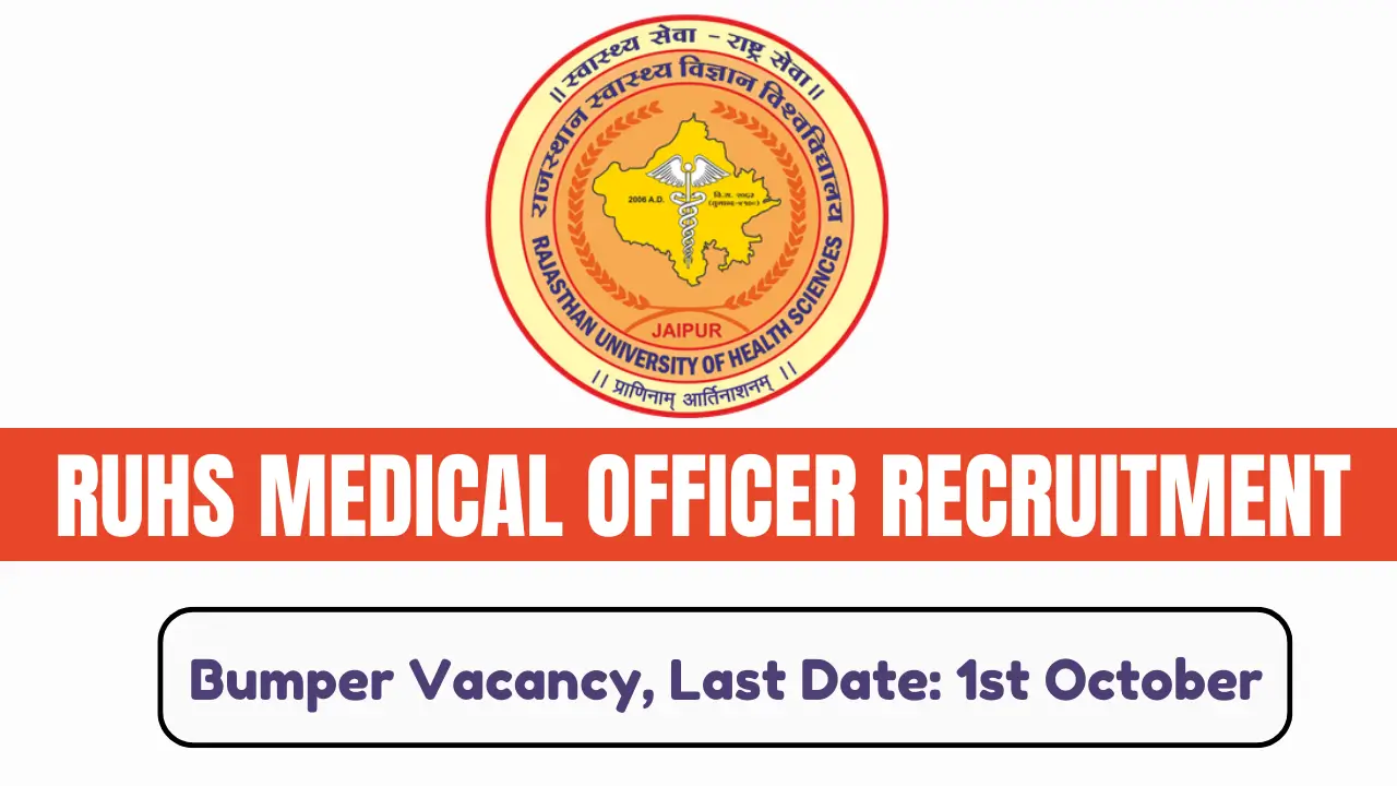 RUHS MEDICAL OFFICER RECRUITMENT 2024