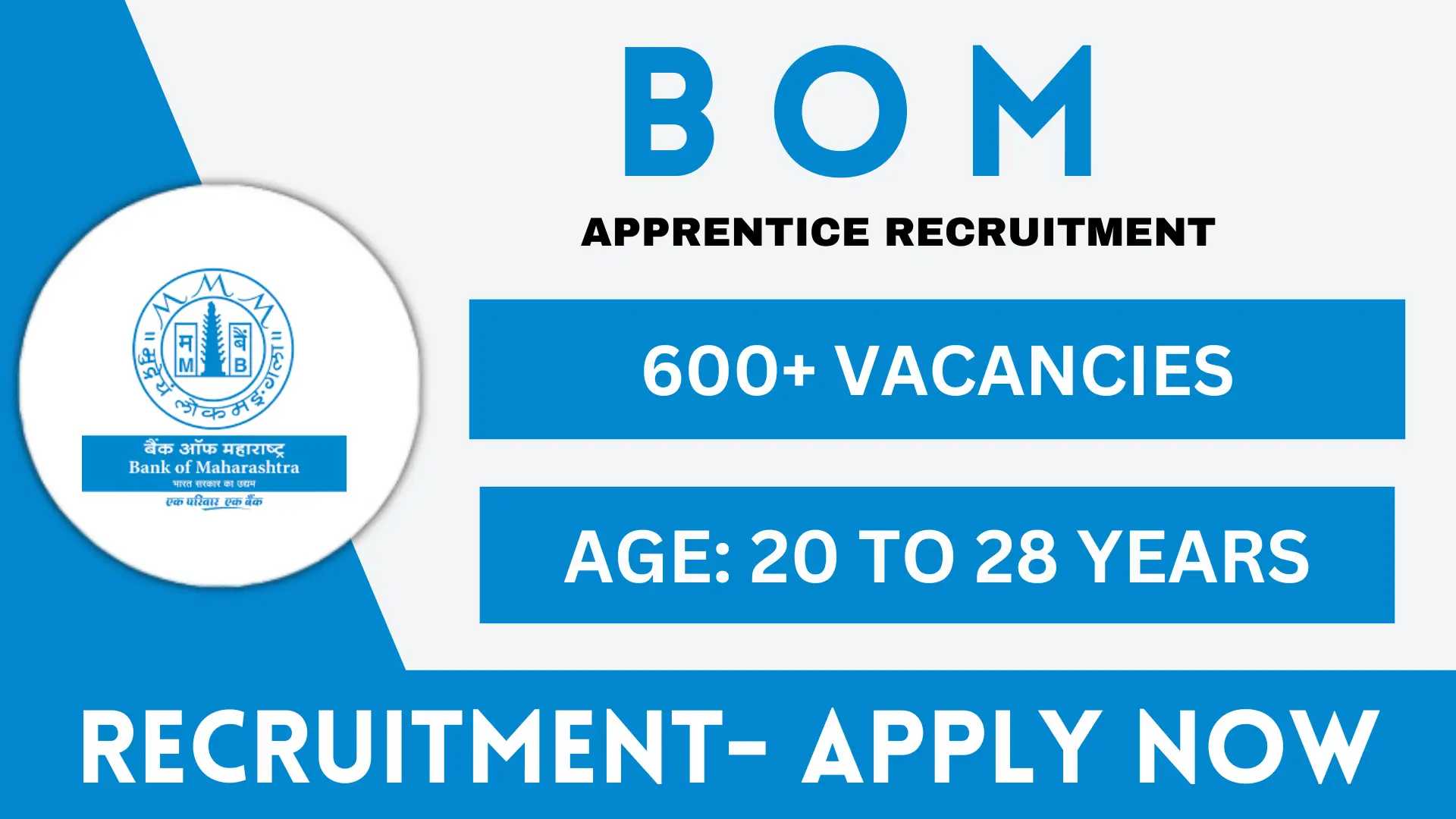 BOM Various Recruitment