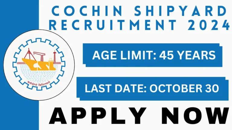 Cochin Shipyard Recruitment