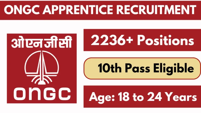 ONGC Apprentice Recruitment