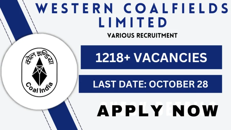 Western Coalfields Limited Recruitment