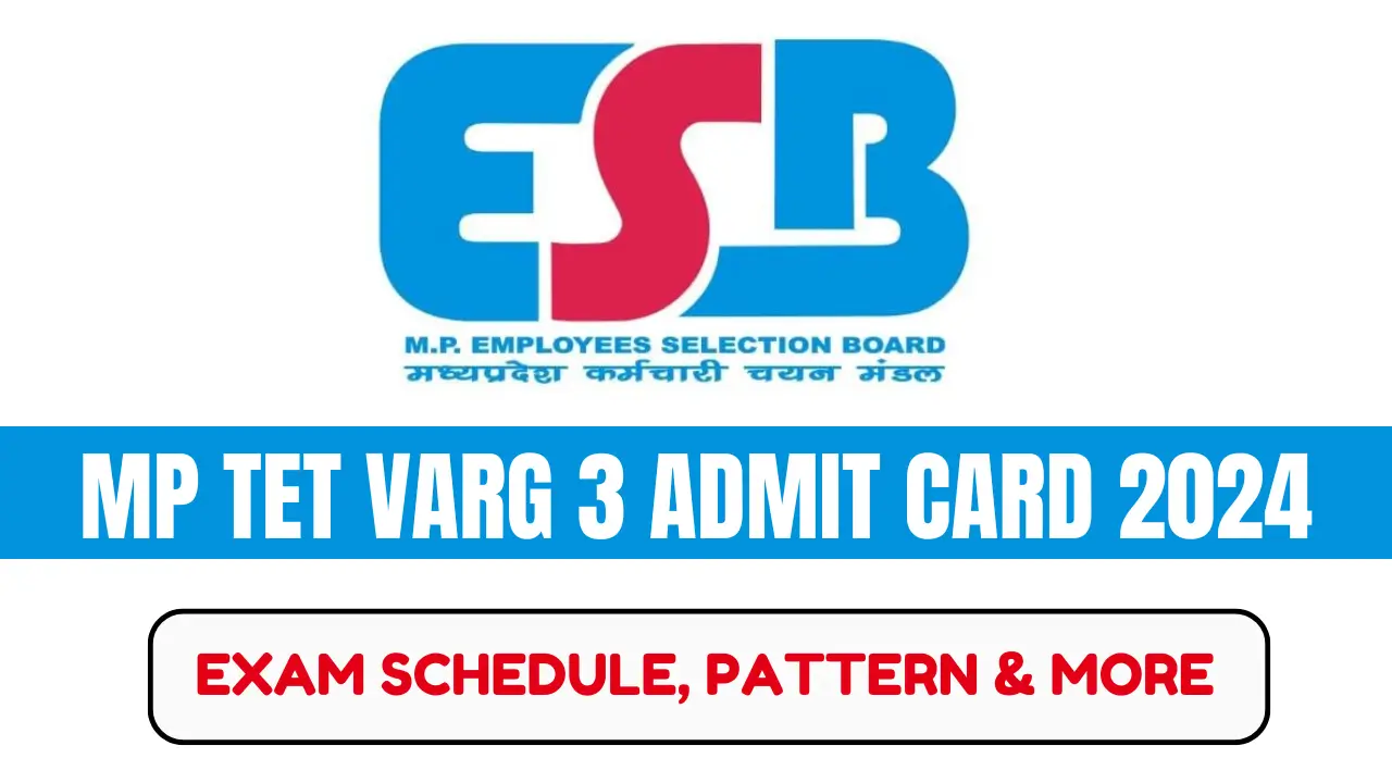 MP TET Varg 3 Admit Card