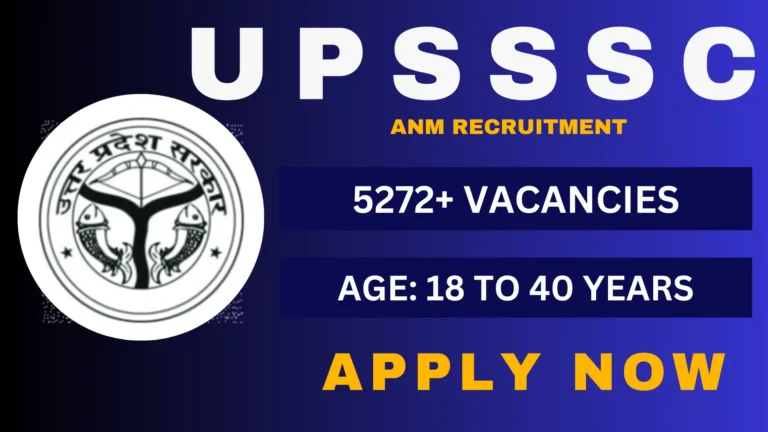 UPSSSC ANM Recruitment