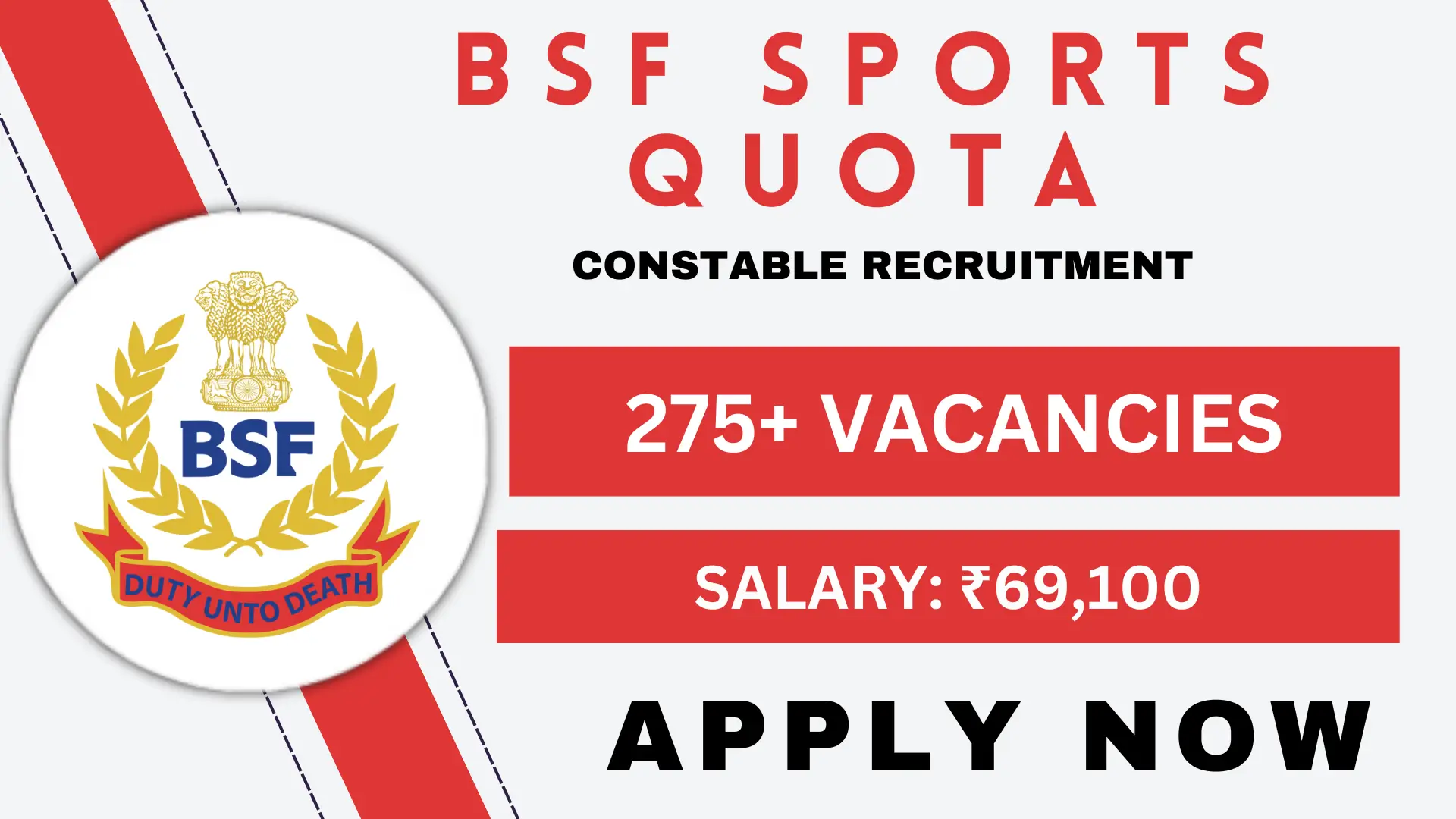 BSF Sports Quota Constable Recruitment