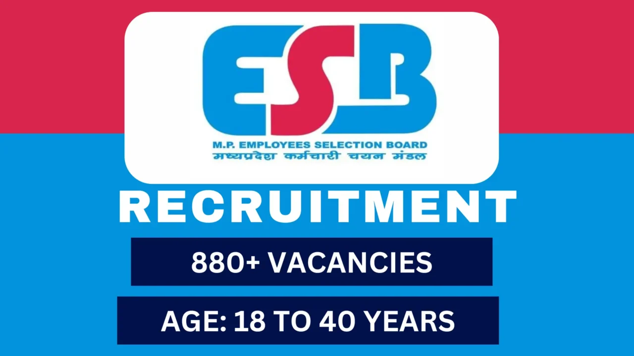 MPESB Paramedical Group 5 Recruitment