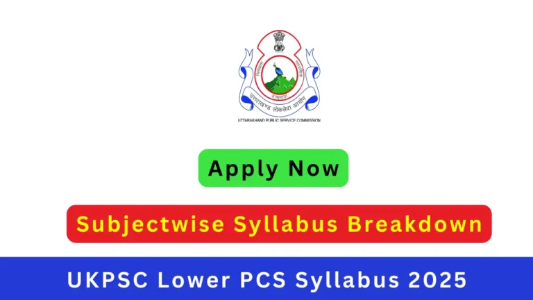 UKPSC Lower Pcs Exam