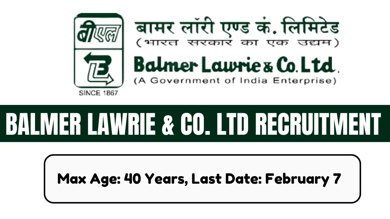 Balmer Lawrie and Co. Ltd Recruitment