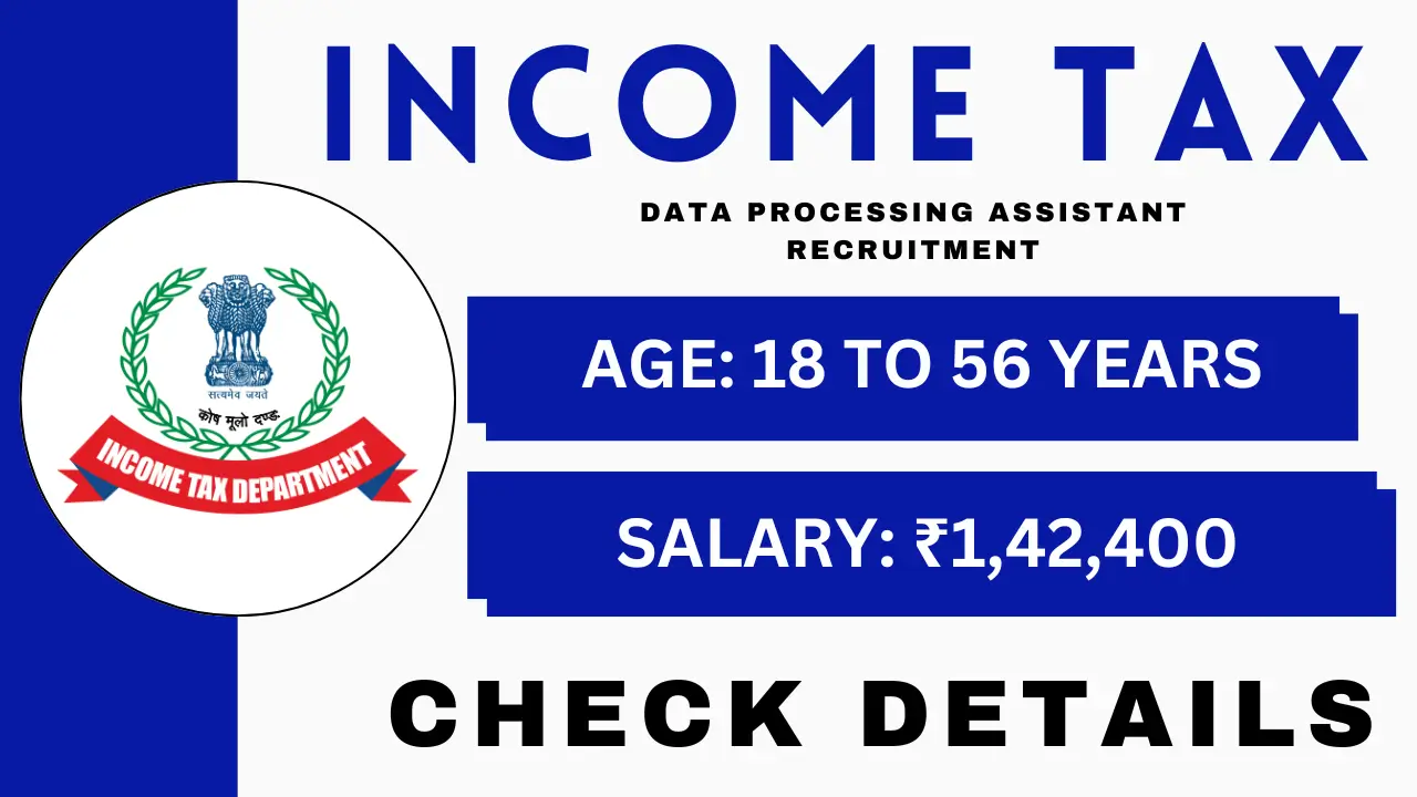 Income Tax Data Processing Assistant Recruitment