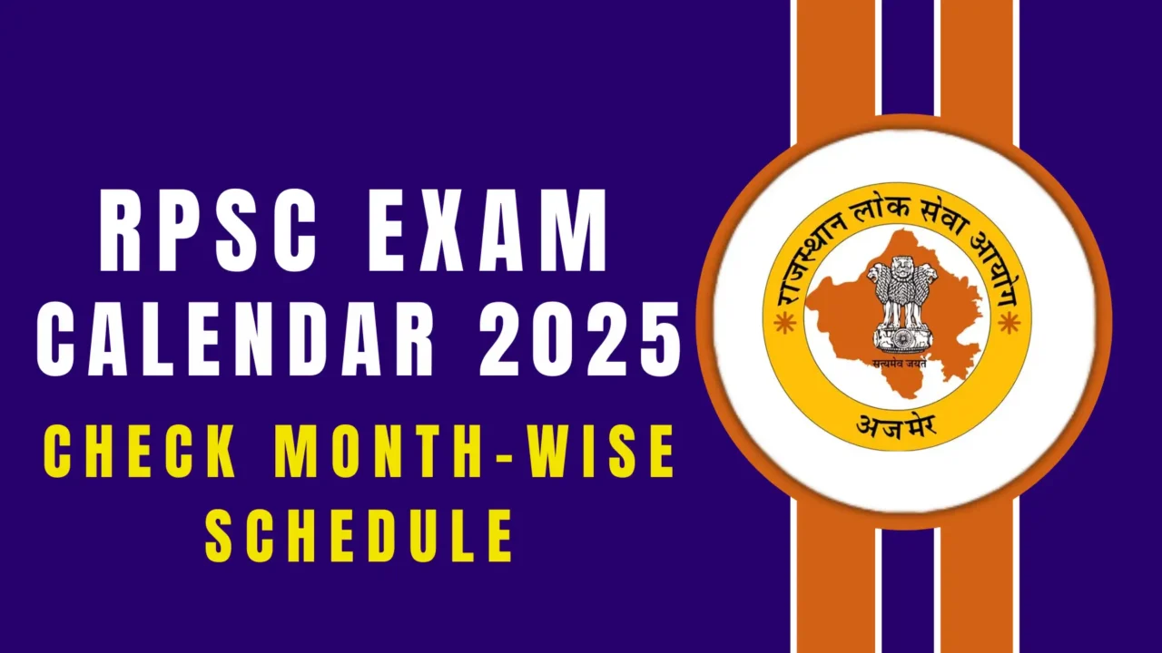 RPSC Exam Calendar