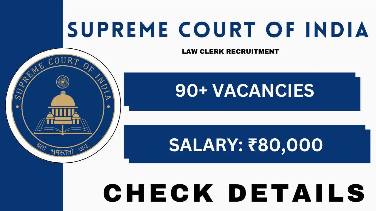 SCI Law Clerk Recruitment