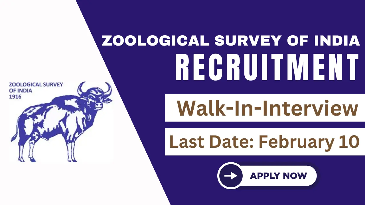 Zoological Survey of India Recruitment