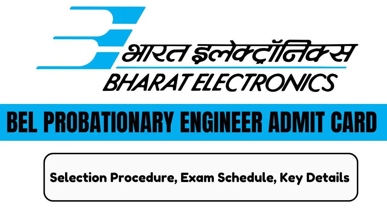 BEL Probationary Engineer Admit Card