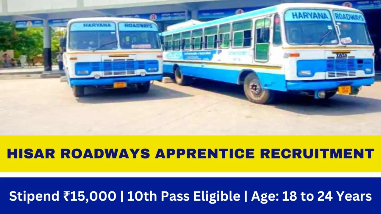 Hisar Roadways Apprentice Recruitment