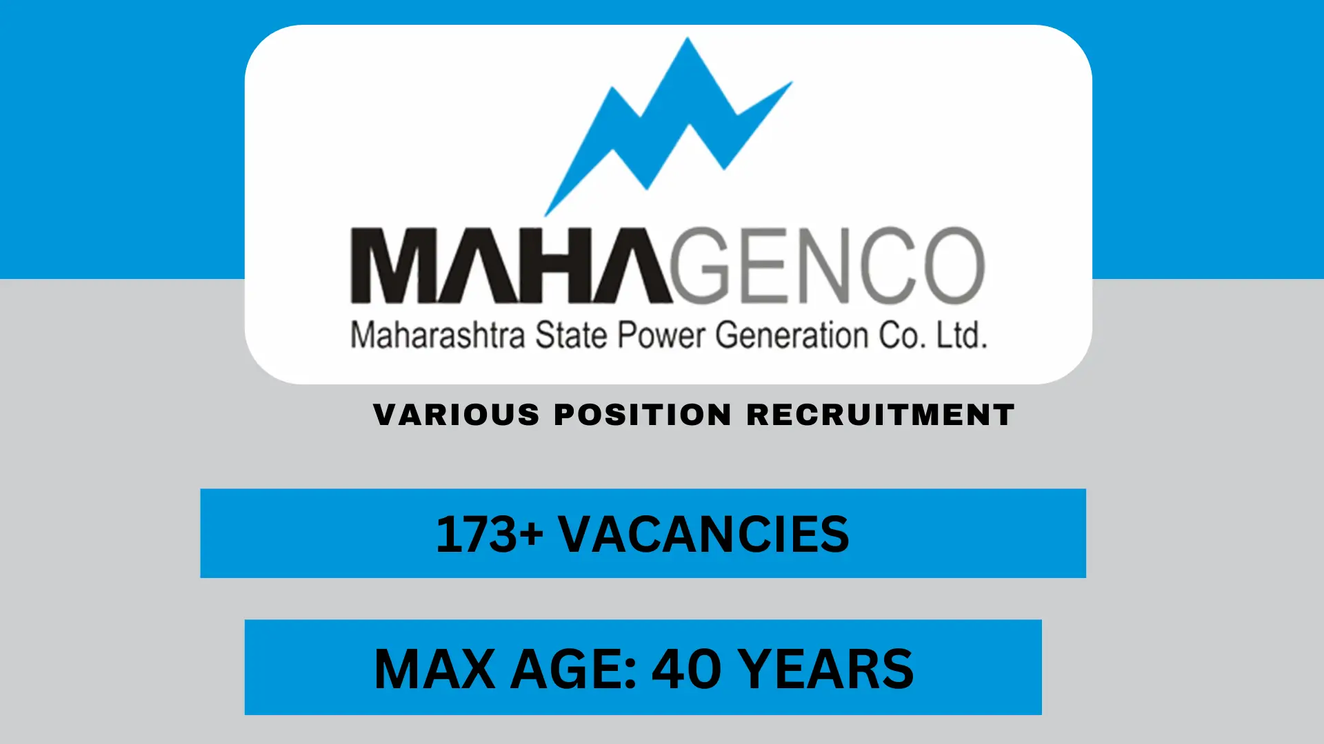 MAHAGENCO Various Recruitment