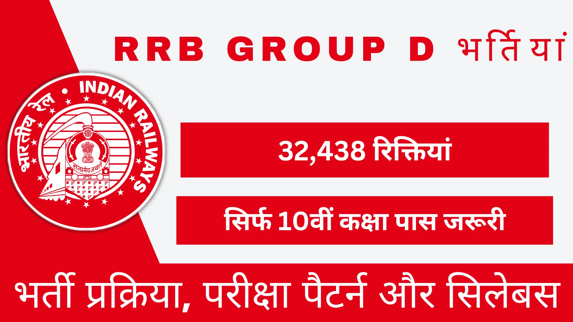 RRB Group D Various Roles Recruitment