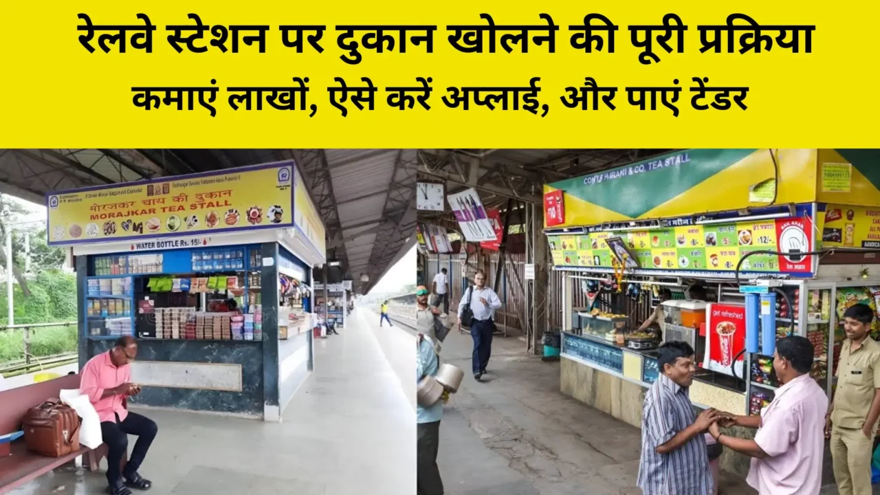 Railway Station Shop Opening Process