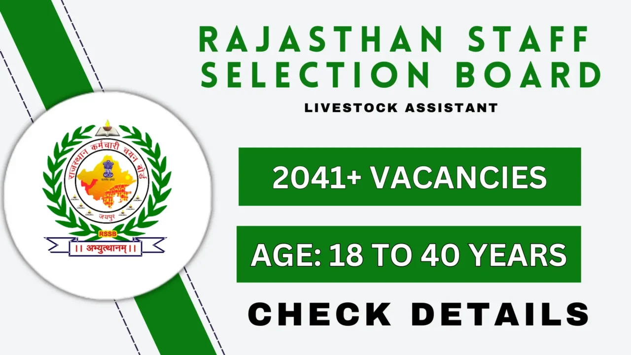 Rajasthan Staff Selection Board Recruitment