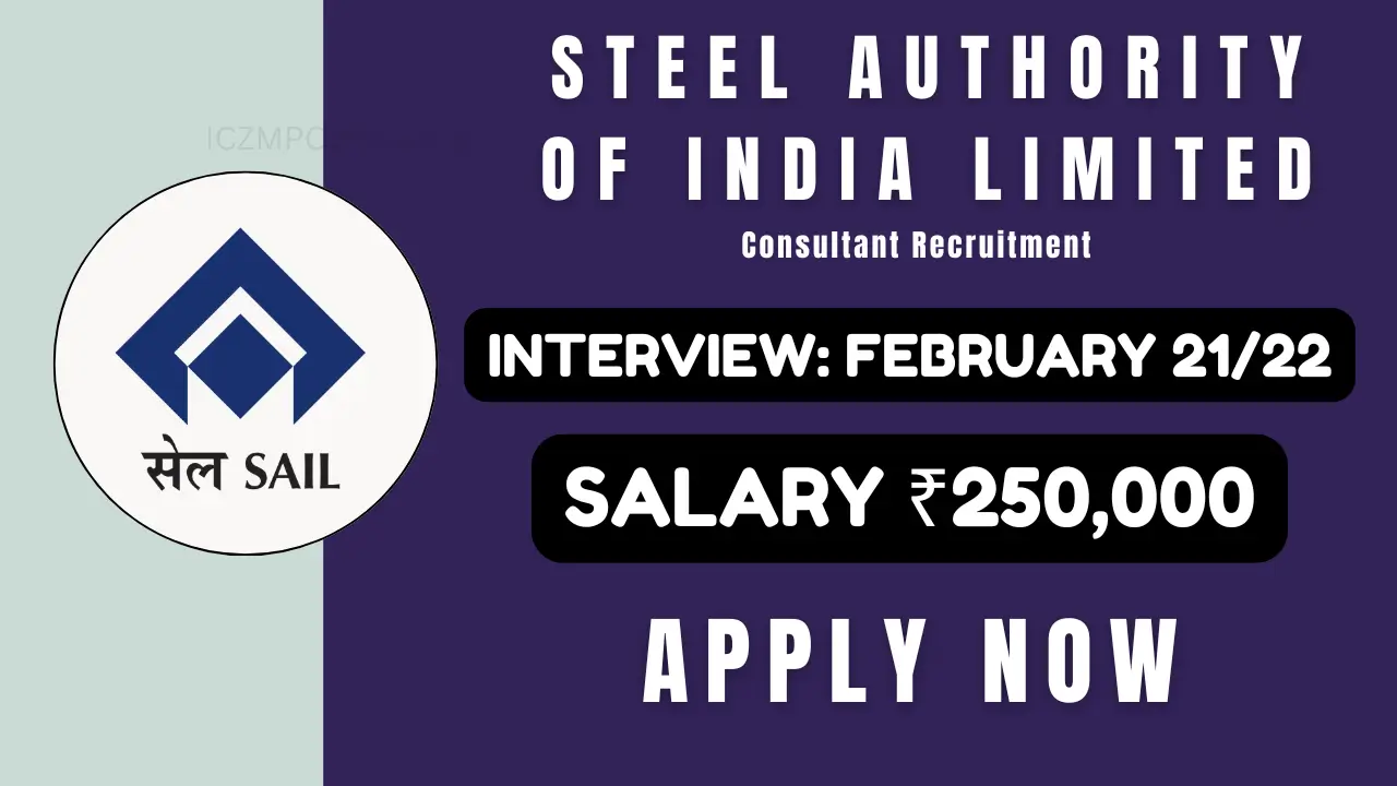 Steel Authority of India Limited Consultant Recruitment