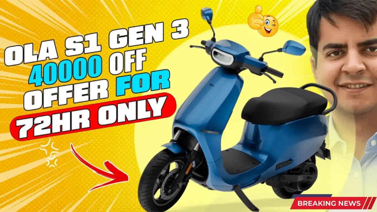 Ola Electric Offers Massive ₹40,000 Discount – Grab This Limited-Time Deal Fast